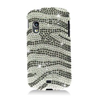 For Verizon Samsung I405 Stratosphere Accessory   Zebra Bling Design Hard Case Proctor Cover + Lf Stylus Pen Cell Phones & Accessories