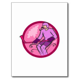 Pink Player Logo Postcard