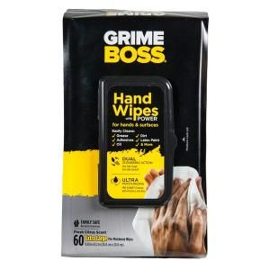 GRIME BOSS 60 Count Heavy Duty Cleaning Wipes M956S8X