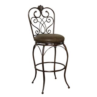 Sierra Clay Leather Swivel Counter Stool Bar Stools