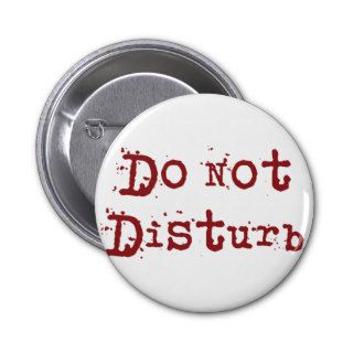 do not disturb button