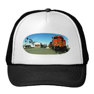 BNSF FREIGHT TRAIN IN SOUTHERN CALIFORNIA . . . * TRUCKER HAT
