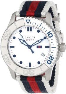 Gucci Unisex YA126239 G Timeless Blue Red blue Web design on the strap Sport Watch Watches