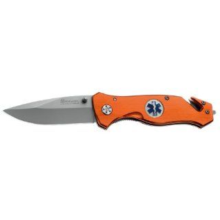Boker BOM364 Knives Folder Knife Aluminum Handle Magnum To Serve And Protect  Folding Camping Knives  Sports & Outdoors