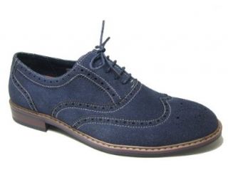 Ferro Aldo Men's Leather Lined Wing Tip Oxfords Shoes