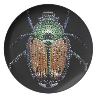 Japanese Beetle Party Plates