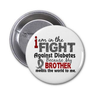 Brother Means World To Me Diabetes Button