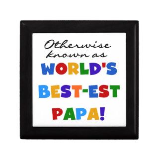 Otherwise Known Best est Papa Tshirts and Gifts Keepsake Box