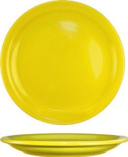 ITI CAN 9 Y Cancun Narrow Rim Dinner Plate, 9 1/2 Inch, 24 Piece, Yellow Kitchen & Dining