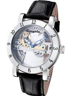 Rougois Bridge Mechanical Automatic Watch w/ Blue Hands SK230 Watches