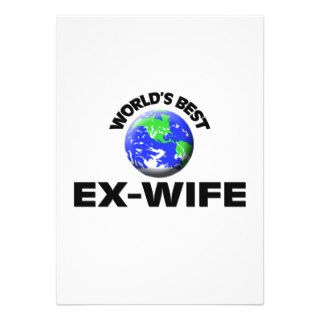 World's Best Ex Wife Personalized Invitation