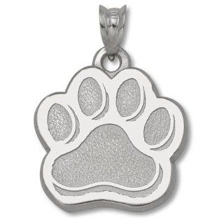 Mississippi State University Paw Print 5/8 Inch   Sterling Silver  Sports Fan Pendants  Sports & Outdoors