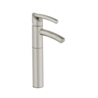 GROHE Tenos Single Hole 1 Handle High Arc Bathroom Vessel Faucet in Brushed Nickel (Valve not included) 32425EN0