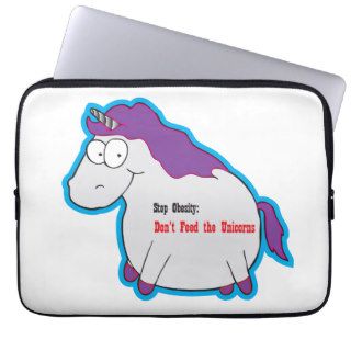 Unicorn Obesity Laptop Sleeves