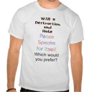 War & Peace Tee Shirts