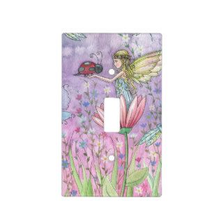 Cute Fairy and Ladybug Fantasy Illustration Light Switch Covers