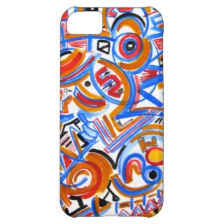 Three Ring Circus   Abstract Art iPhone 5C Covers