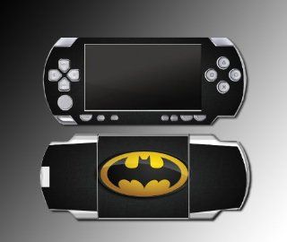 Original Retro Batman Logo Bat Man Signal Cartoon Comic Movie TV Show Video Game Vinyl Decal Skin Protector Cover Kit for Sony PSP 1000 Playstation Portable Console System Video Games