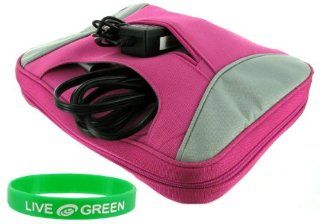 ASUS Eee PC 1000H 10 Inch Netbook Carrying Bag Case   Magenta / Grey Computers & Accessories