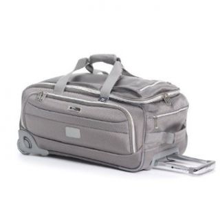Delsey Luggage Helium Pilot 2.0 Lightweight Carry On 2 Wheel Rolling Duffel, Platinum, 22 Inch Clothing
