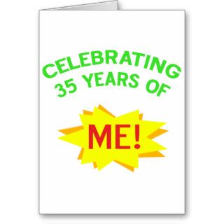 Fun 35th Birthday Gift Idea Greeting Cards