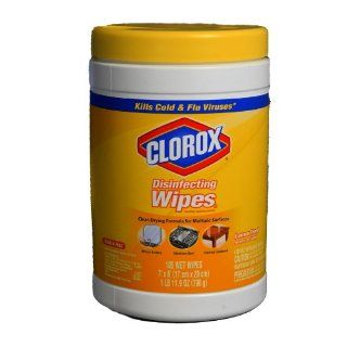 Clorox 01727 Disinfecting Wipe, Lemon Fresh Scent (420 Count) Science Lab Disposable Wipes