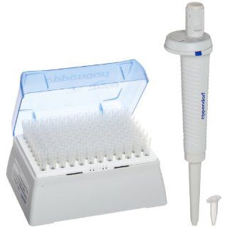 Eppendorf 022440501 BioMaster 4830 Single Channel Positive Displacement Adjustable Pipettor, 1 to 20 Microliter Volume Range