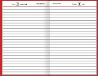 AT A GLANCE Standard Diary Recycled Daily Diary, 8 x 10 Inches, Red, 2011 (SD374 13)  Appointment Books And Planners 