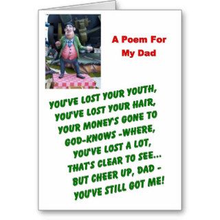 Father's Day Card A Poem For My Dad