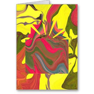 psychedelic christmas with funny message greeting card