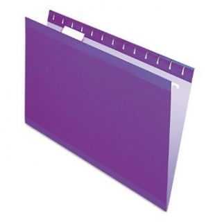 Pendaflex Reinforced Hanging Folders, 1/5 Tab, Legal, Violet, 25/Box