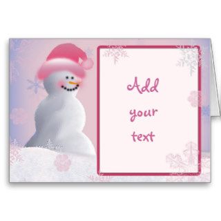 Snowman invitation / Greeting Card
