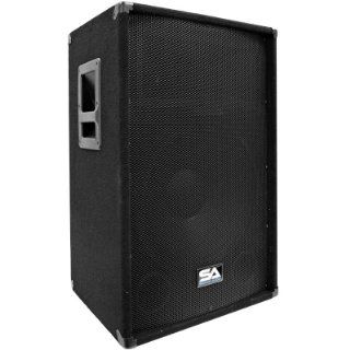 Seismic Audio SA 15T PW 350W Active Powered 2 Way 15 Inch PA/DJ Speaker Cabinet with Titanium Horn Musical Instruments