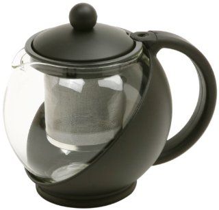 Norpro 821E Eclipse 3 Cup Teapot, Black Tea Pot Kitchen & Dining