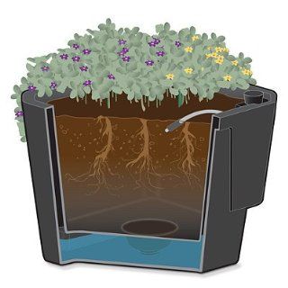 Self watering Liner for Palermo Planter   Frontgate  Self Watering Planters  Patio, Lawn & Garden
