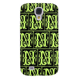 Old Monogram Pattern Letter N iPhone 3G/3GS Case Galaxy S4 Covers