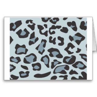 Snow Leopard Skin Pattern Card