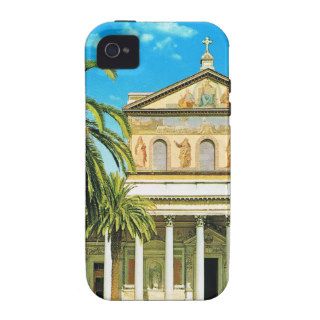 Vintage Italy,  Rome, S Paulo fuori les mura iPhone 4/4S Covers