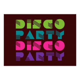 70's Disco Party   Dance Announcement