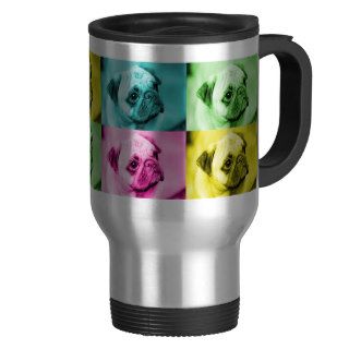 Pug “pop kind” thermal cup coffee mugs