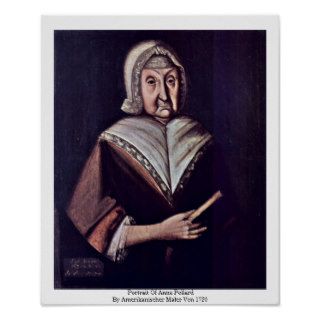 Portrait Of Anne Pollard Print