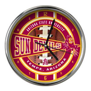 Arizona State Sun Devils Chrome Clock