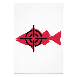 Fishing hunter crosshairs personalized announcement