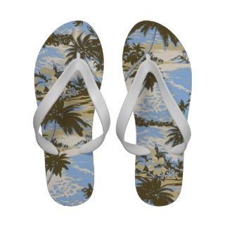 Napili Bay Hawaiian Scenic Flip Flops