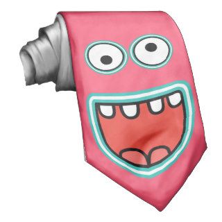 Funny Face Googly Eye Monster Grin Neck Wear