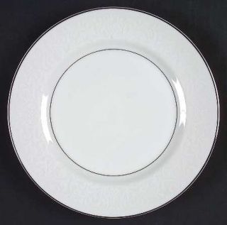Mikasa Bridal Veil Salad Plate, Fine China Dinnerware   White Scrolls&Floral Rim