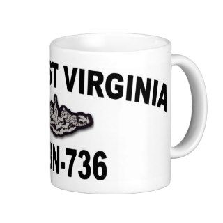 USS WEST VIRGINIA (SSBN 736) COFFEE MUGS