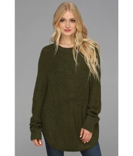 Echo Design Thermal Stitch Poncho Pullover Womens Clothing (Olive)