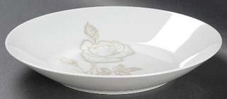 Rosenthal   Continental Classic Rose (White Rose, Brown Leaves) Coupe Soup Bowl,