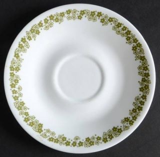 Corning Spring Blossom Saucer for Flat Cup, Fine China Dinnerware   Corelle,Gree